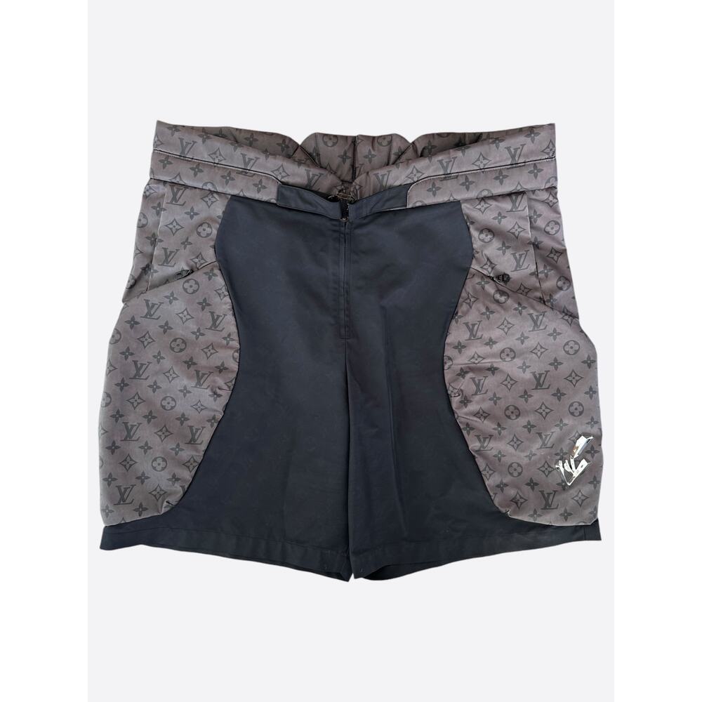 Louis Vuitton Grey 2054 Monogram Padded Shorts